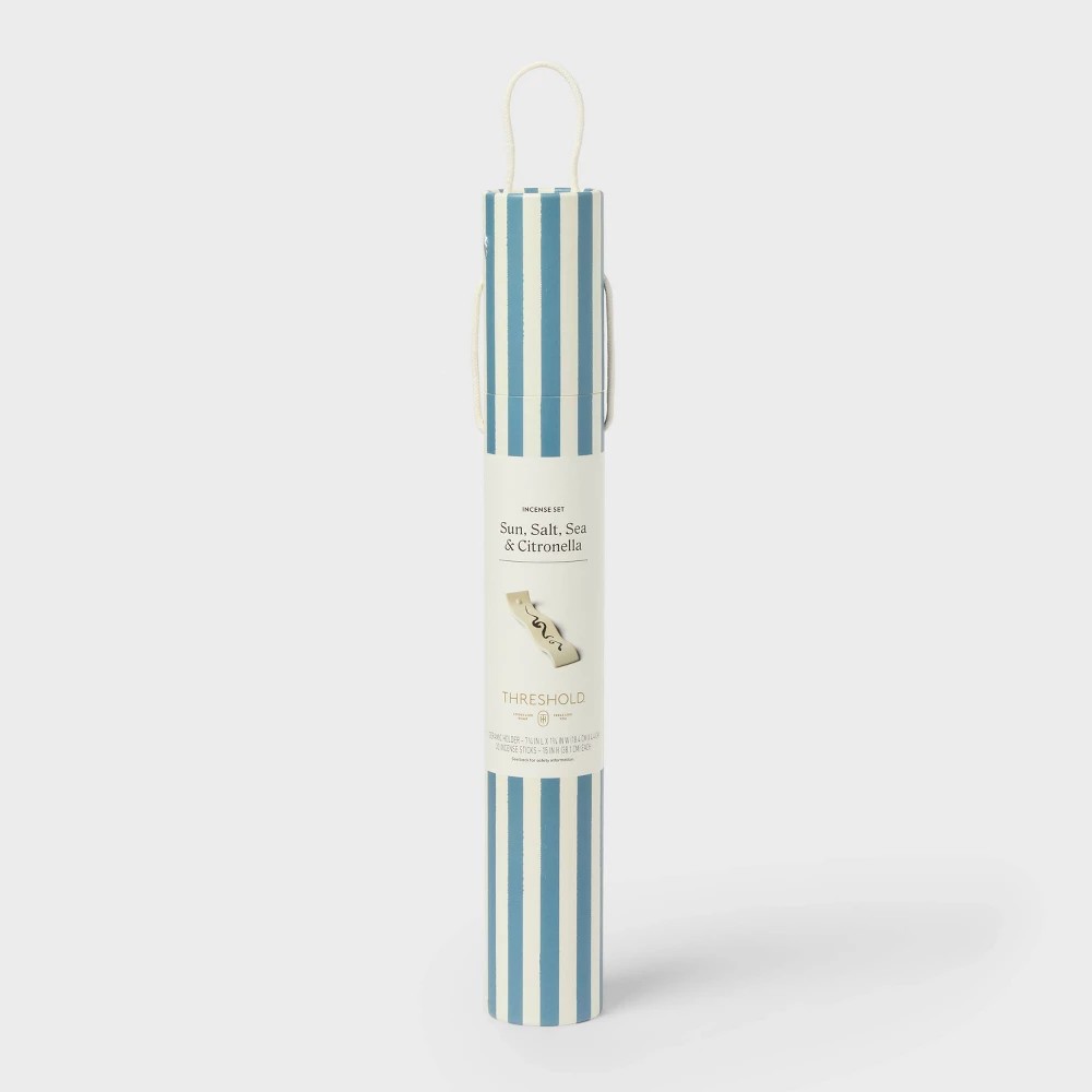 Oversized Citronella Sun Salt Sea Scented Incense and Holder - Threshold™ - Bellso